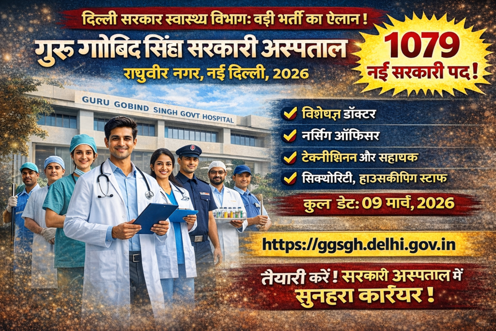 Delhi GGSGH Recruitment 2026
