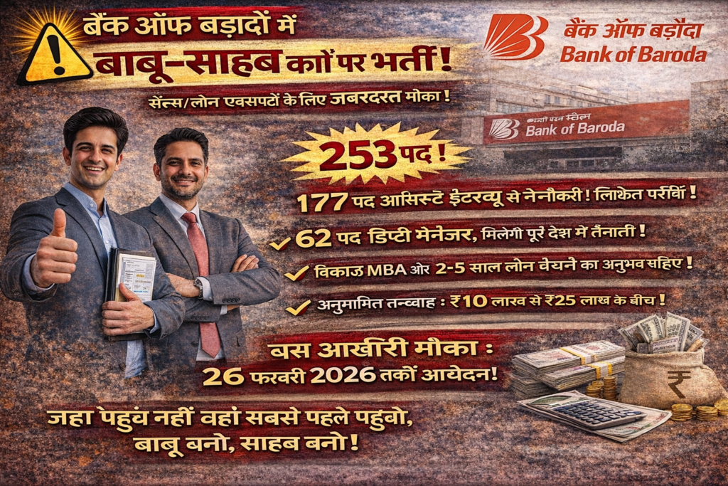 Bank of Baroda Recruitment 2026