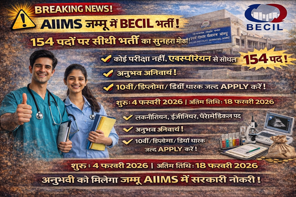 BECIL AIIMS Jammu 2026