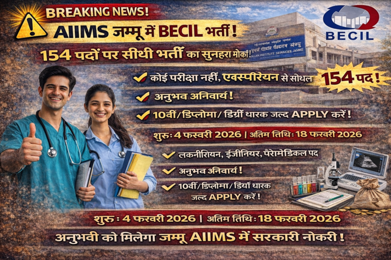 BECIL AIIMS Jammu 2026