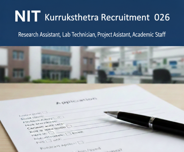 NIT Kurukshetra Recruitment 2026