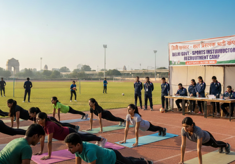 Delhi Govt Fitness Trainer Recruitment